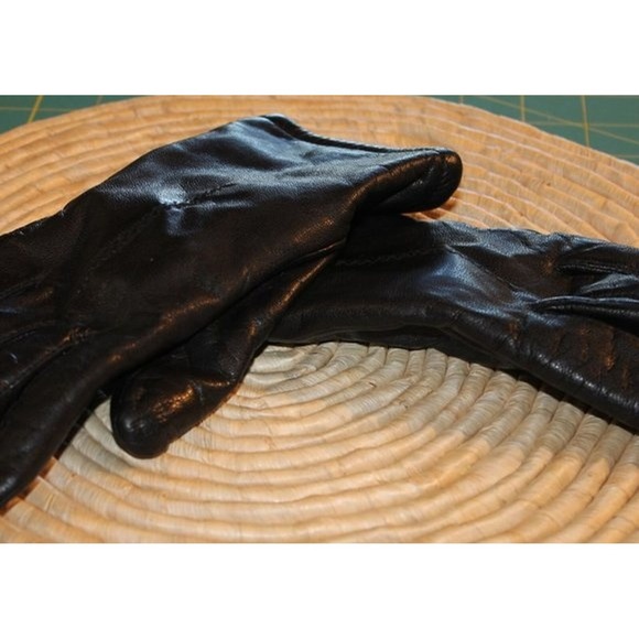 Fownes Brothers Jackets & Blazers - Black Leather Gloves